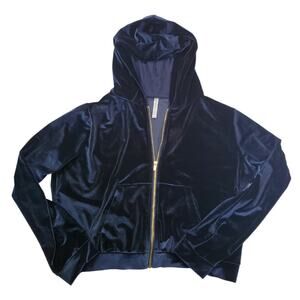 Fabletics| Cropped, Midnight Blue, Track Jacket/Hoodie